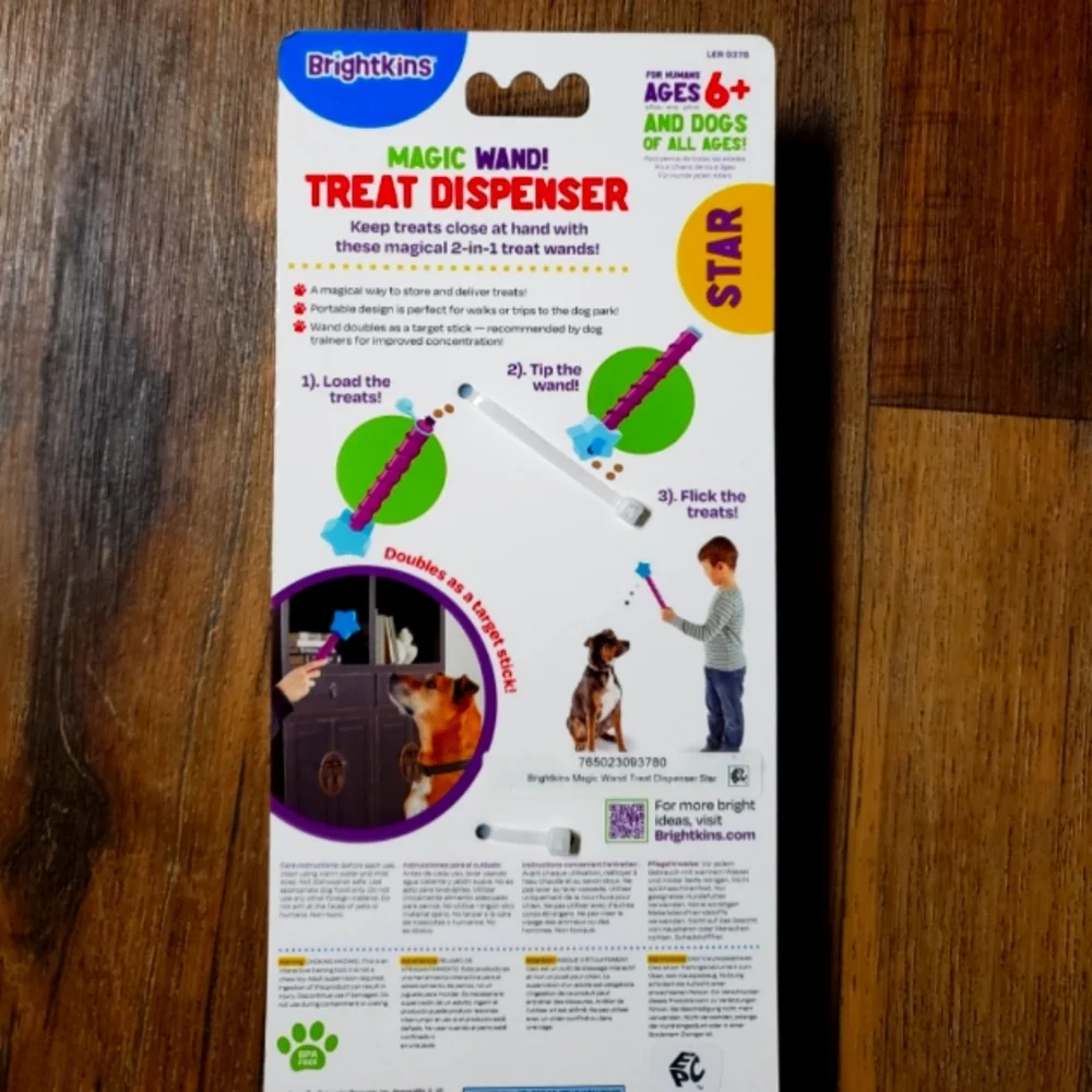 Brightkins Magic Wand Treat Dispenser For Pets